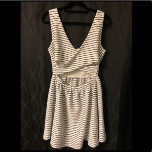 LC Lauren Conrad Fancy Back Wrap Dress Large